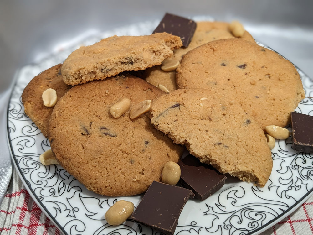 Einfache Erdnussbutter Cookies mit Schokolade — Tasty-Time